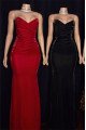 Sparkly Simple Sweetheart Sheath Ruffles Prom Dresses