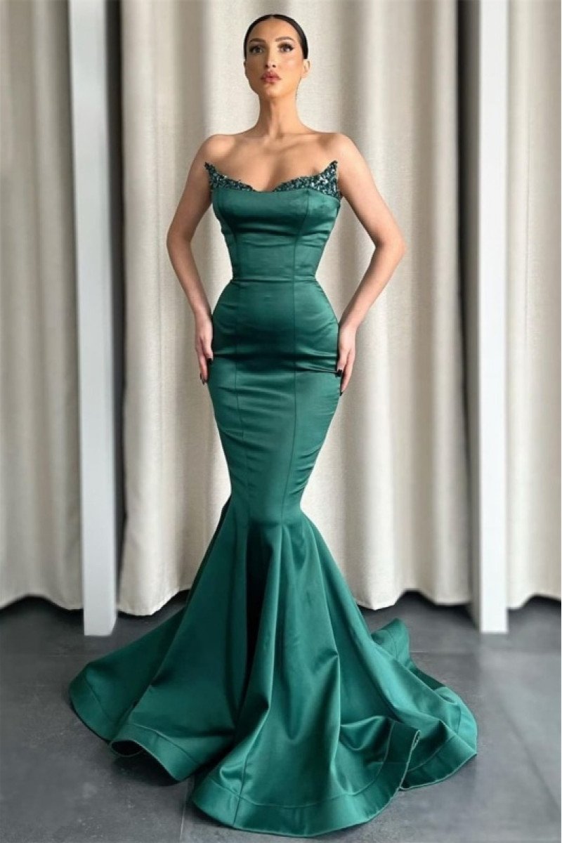 Sexy Turquoise Sweetheart Slim Fit Mermaid Prom Dresses With Appliques