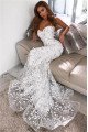 Beautiful White Sweetheart Sleeveless Lace Sheath Evening Dresses