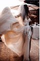 Charming Sweetheart Side Slit Chapel Train Sheath Wedding Dresses With Appliques