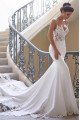 Gorgeous Sexy Spaghetti Straps Sheath Wedding Dresses With Appliques