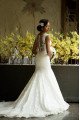 Mild Jewel Open Back Lace Mermaid Wedding Dresses With Court Train