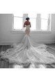 Beautiful Sweetheart Royal Train Mermaid Wedding Dresses With Appliques