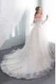 Alexia Lovely Off Shoudler Lace Up Chapel Train Ball Gown Wedding Dresses With Appliques