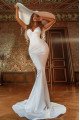 Alice Simple Sweetheart Slim Fit Mermaid Wedding Dresses With Court Train