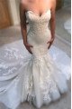 Ashley Beautiful Sweetheart Chapel Train Appliques Mermaid Wedding Dresses