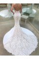 Aubrey Chic Sweetheart Backless Appliques Mermaid Wedding Dresses