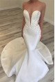 Aurora Sexy Sweetheart Open Back Mermaid Wedding Dresses With Appliques