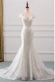 Cecilia Generous Square Open Back Lace Mermaid Wedding Dresses