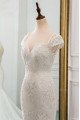 Cecilia Generous Square Open Back Lace Mermaid Wedding Dresses