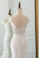 Cecilia Generous Square Open Back Lace Mermaid Wedding Dresses