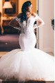 Charlotte Beautiful Off Shoulder Long Sleeves Mermaid Appliques Wedding Dresses With Puffy Layers