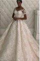 Christie Elegant Off Shoulder Lace Ball Gown Wedding Dresses