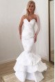 Daisy Beautiful Sweetheart Ruffles Appliques Mermaid Wedding Dresses