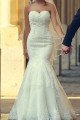 Darlene Gentle Sweetheart Appliques Mermaid Wedding Dresses With Court Train