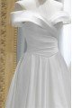 Cornelia Generous White Off Shoulder A-Line Prom Dresses