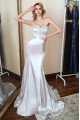 Ava Fashion Silver Sweetheart Appliques Sheath Evening Dresses With Bowknot