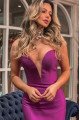 Candice Sexy Purple Sweetheart Puffy Layers Mermaid Prom Dresses