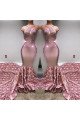 Hope Sexy Lilac Spaghetti Straps Backless Appliques Mermaid Prom Dresses With Chapel Train