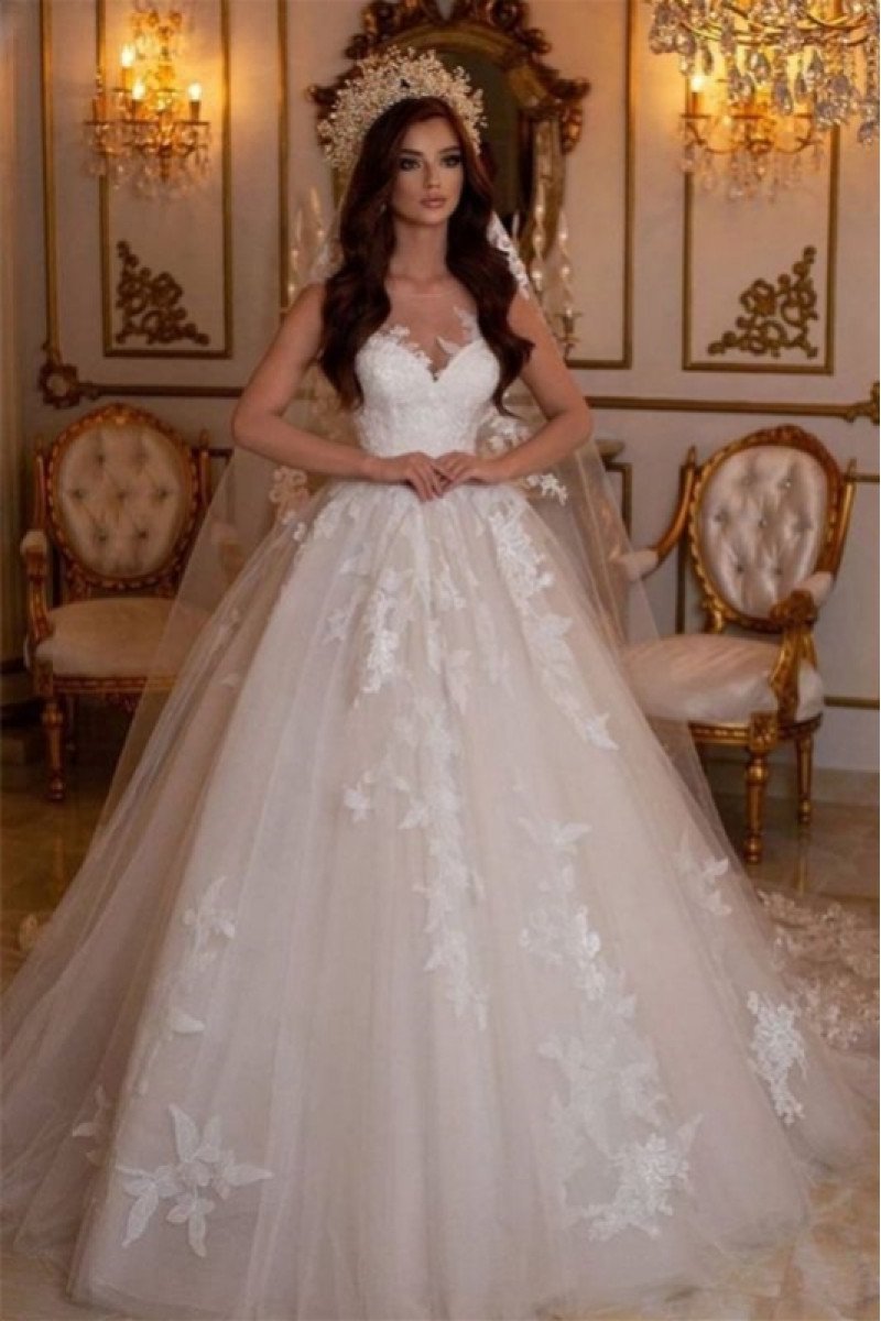 Alexis Chic Sweetheart Appliques Ball Gown Wedding Dresses