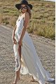 Amanda Chic Spaghetti Straps Backless Appliques Sheath Wedding Dresses