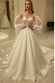 Amy Special Sweetheart Long Sleeves Appliques A-Line Wedding Dresses