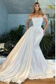 Anastasia Sexy Off Shoulder Beading Panel Train Sheath Wedding Dresses