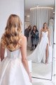 Andrea Simple Sweetheart Side Slit A-Line Wedding Dresses