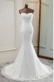 Anna Decent Sweetheart Lace Up Appliques Mermaid Wedding Dresses With Court Train