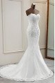 Anna Decent Sweetheart Lace Up Appliques Mermaid Wedding Dresses With Court Train